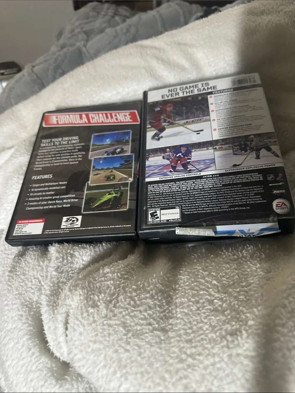 NHL 08 PC Game and FORMULA CHALLENGE l-used